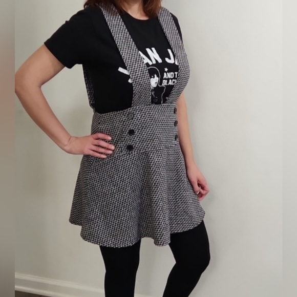 Forever 21 Double Breasted Pinafore Overall Dress - Picture 5 of 16